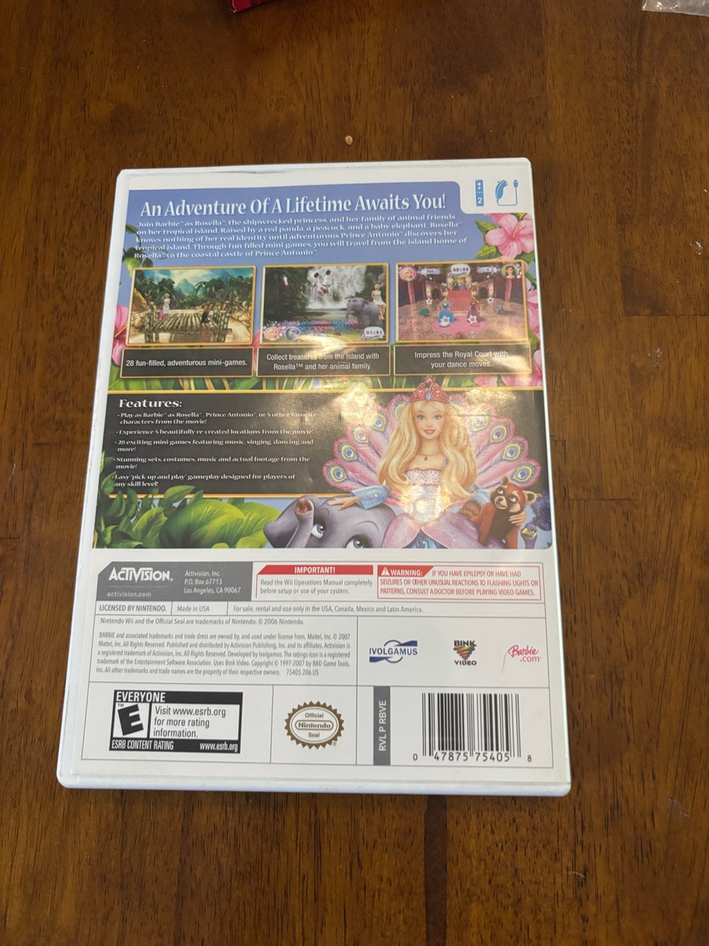 Barbie as the Island Princess Nintendo Wii Game - Picture 2 of 3